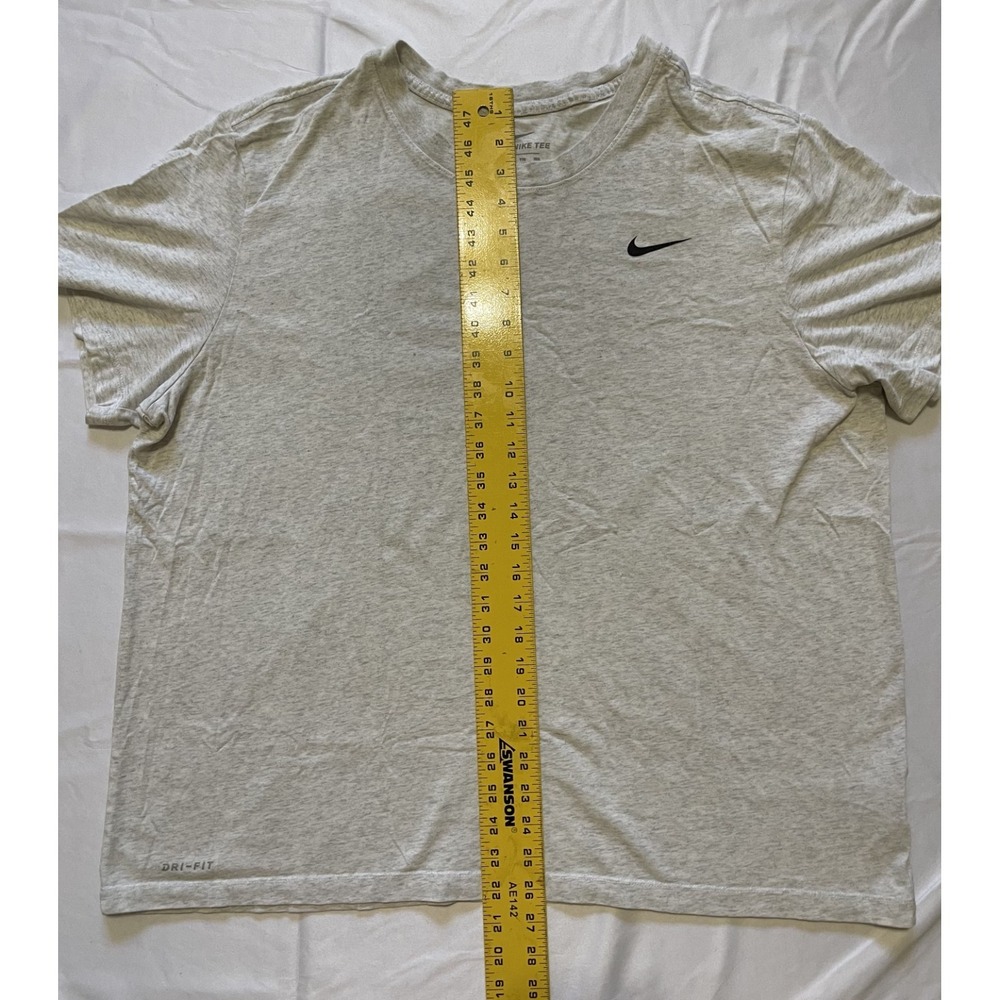 NIKE TEE SHIRT SHORT SLEEVE 2XL HEATHER GREY MENS - Picture 2 of 9